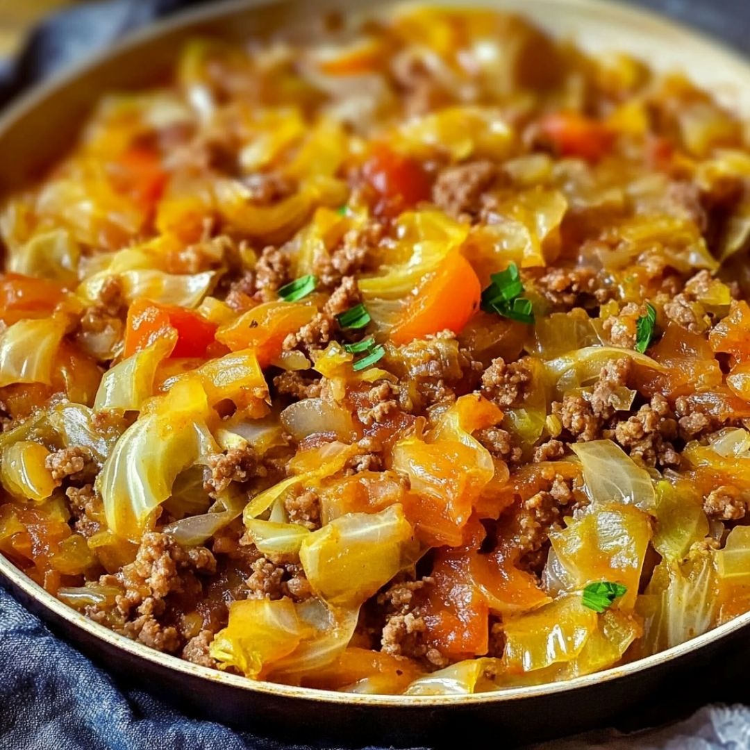 Cabbage and Ground Beef Skillet