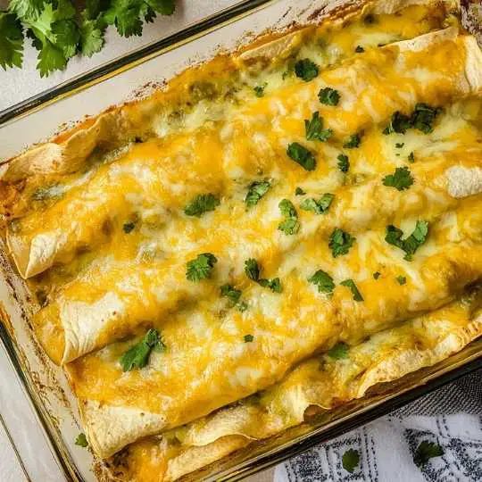 Easy Green Chili Enchiladas